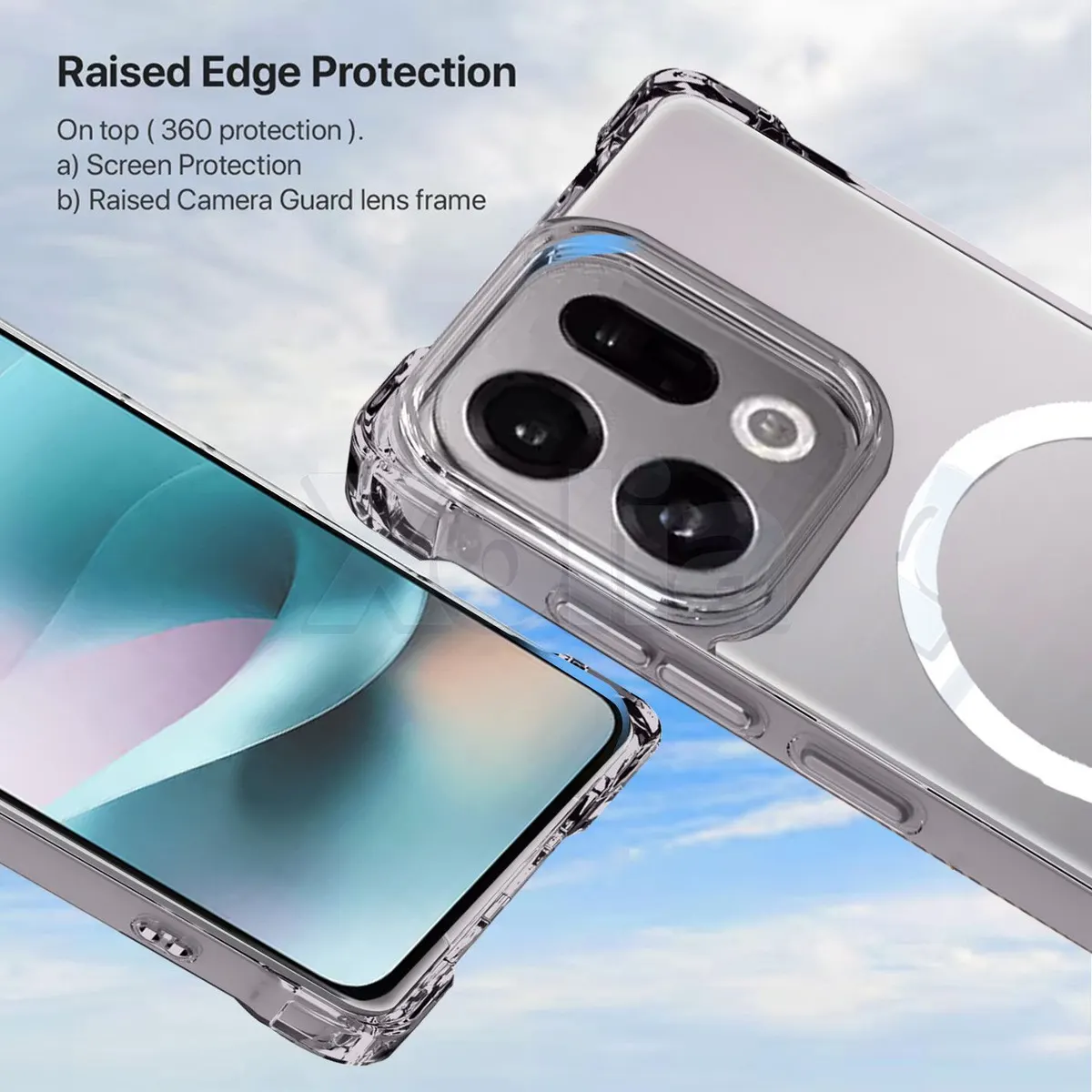 Xolia Back Cover for OPPO Find X9 5G (Transparent, Shock Proof, Polycarbonate, Silicon, Pack of: 1) — image 2 of 5