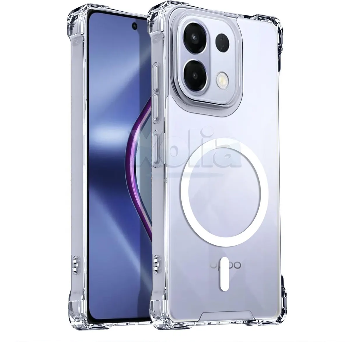Xolia Back Cover for OPPO K13 5G (Transparent, Shock Proof, Polycarbonate, Silicon, Pack of: 1)