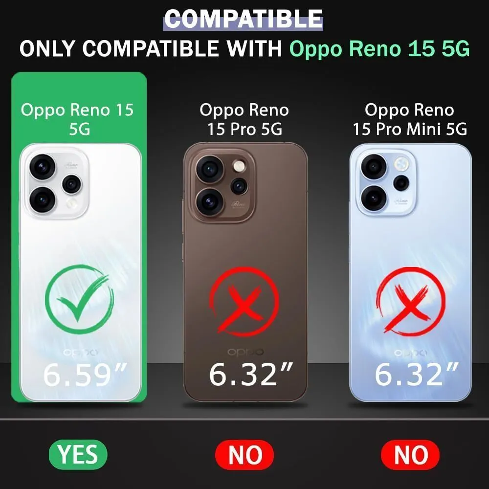 Xolia Back Cover for Oppo Reno 15 5G (Transparent, Shock Proof, Polycarbonate, Silicon, Pack of: 1) — image 2 of 5