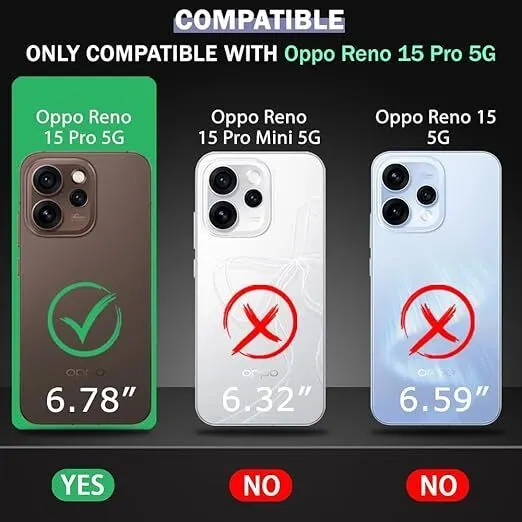 Xolia Back Cover for Oppo Reno 15 Pro 5G (Transparent, Shock Proof, Polycarbonate, Silicon, Pack of: 1) — image 2 of 5