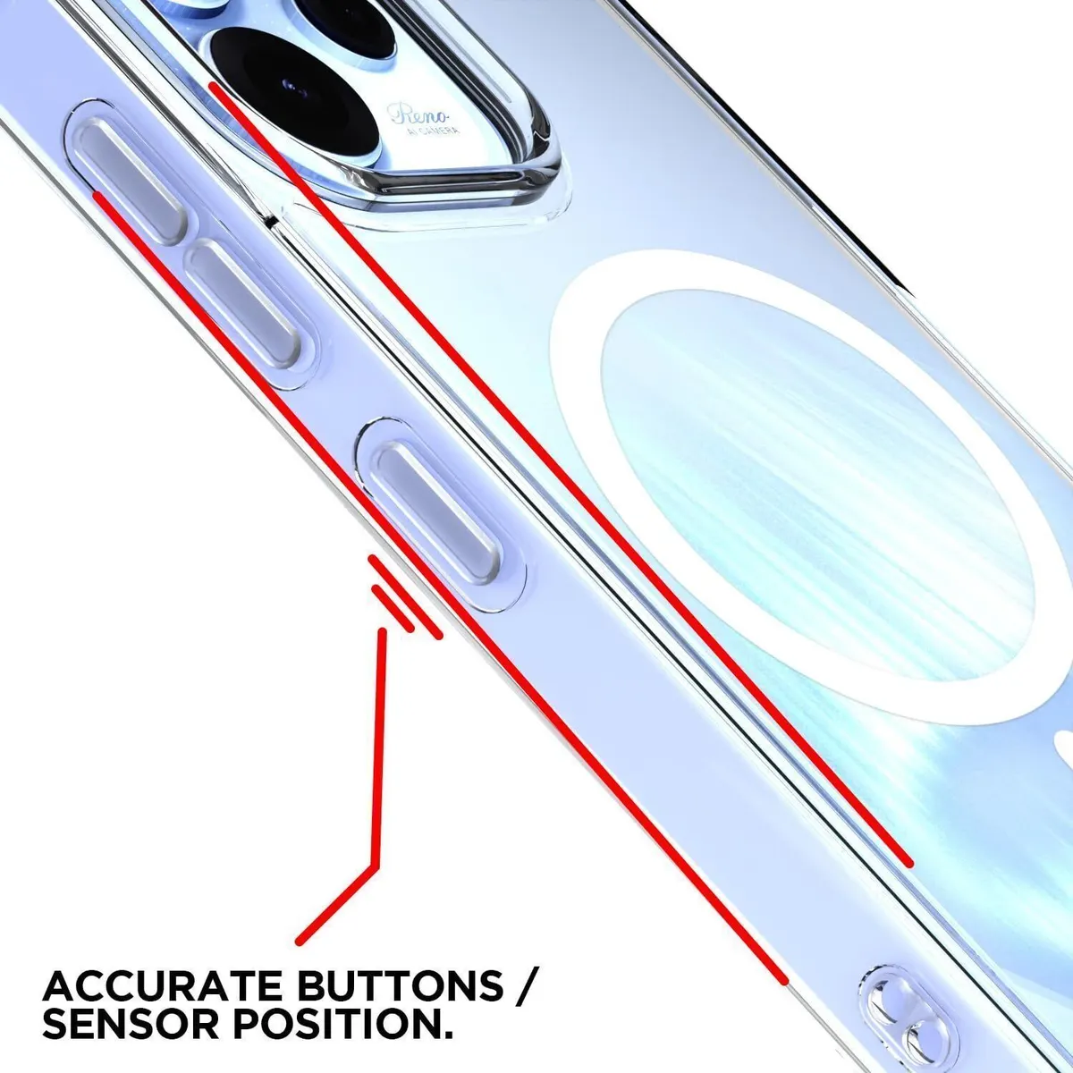 Xolia Back Cover for Oppo Reno 15 Pro Mini 5G (Transparent, Shock Proof, Polycarbonate, Silicon, Pack of: 1) — image 4 of 5