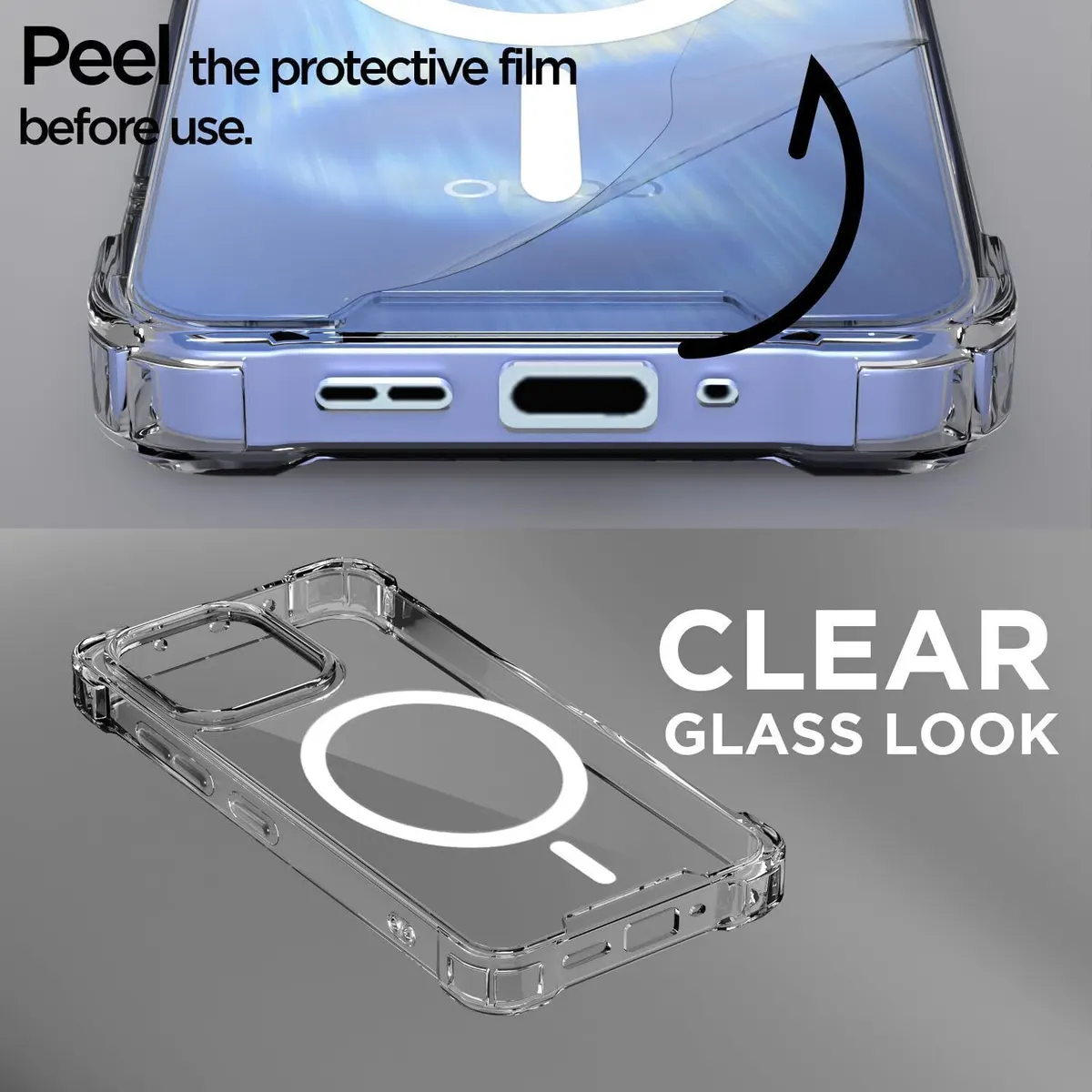 Xolia Back Cover for Oppo Reno 15 Pro Mini 5G (Transparent, Shock Proof, Polycarbonate, Silicon, Pack of: 1) — image 5 of 5