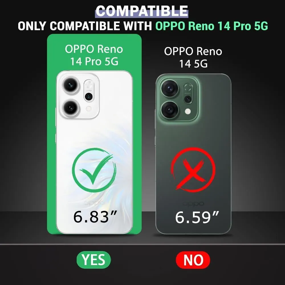 Xolia Back Cover for Oppo Reno 14 Pro 5G (Transparent, Shock Proof, Polycarbonate, Silicon, Pack of: 1) — image 2 of 5
