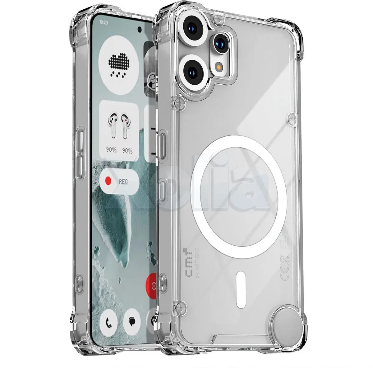 Xolia Back Cover for CMF by Nothing Phone 2 Pro 5G (Transparent, Shock Proof, Polycarbonate, Silicon, Pack of: 1)