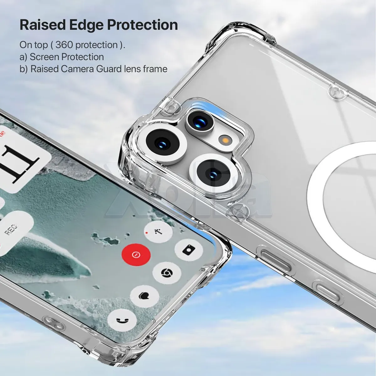 Xolia Back Cover for CMF by Nothing Phone 2 Pro 5G (Transparent, Shock Proof, Polycarbonate, Silicon, Pack of: 1) — image 2 of 5