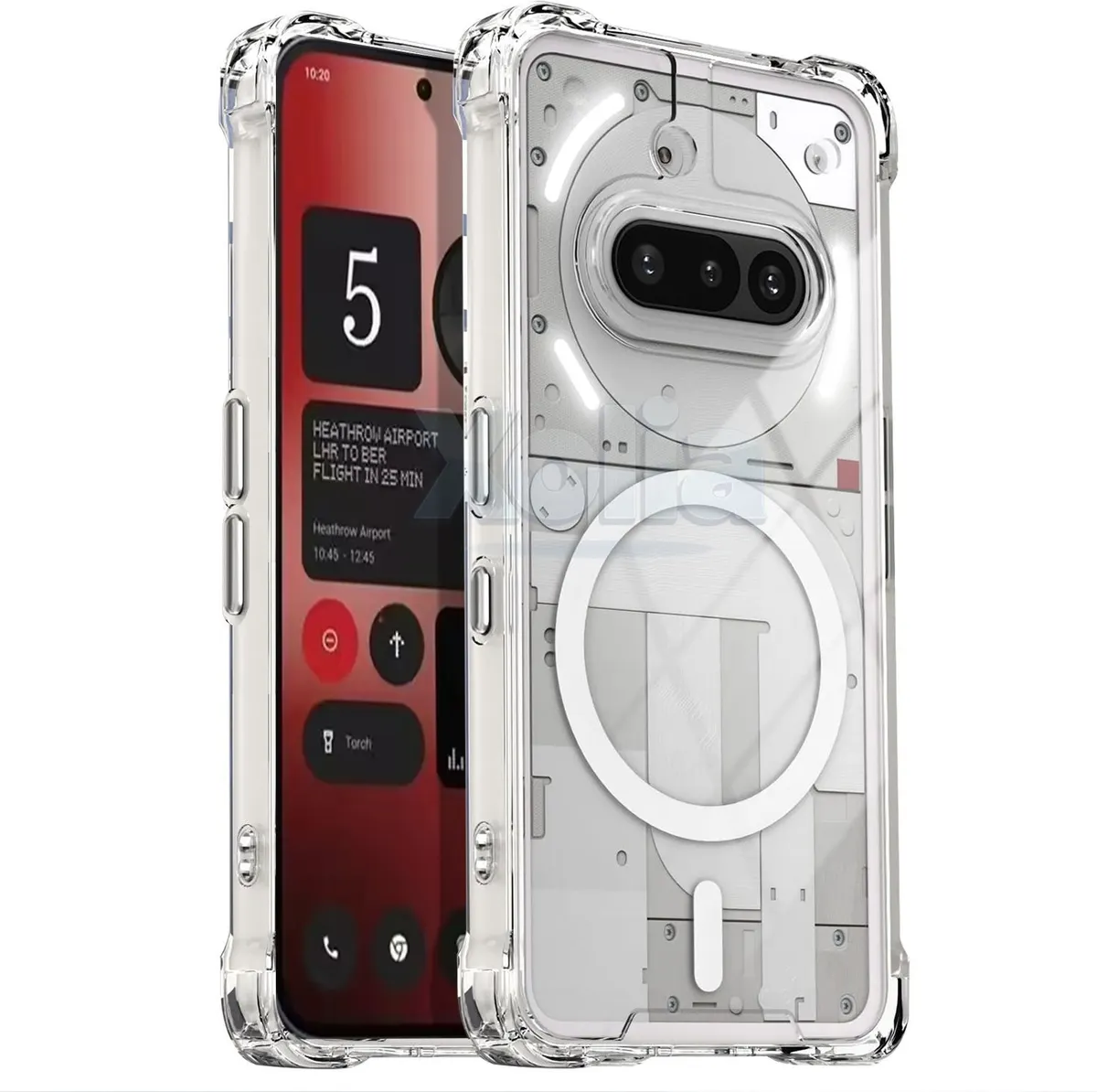 Xolia Back Cover for Nothing Phone (3a) (Transparent, Shock Proof, Polycarbonate, Silicon, Pack of: 1)