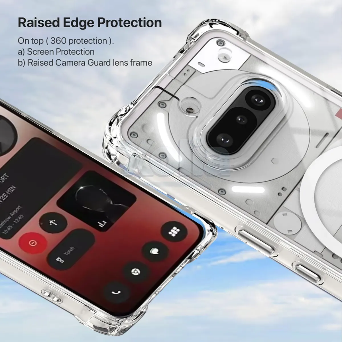 Xolia Back Cover for Nothing Phone (3a) (Transparent, Shock Proof, Polycarbonate, Silicon, Pack of: 1) — image 2 of 5