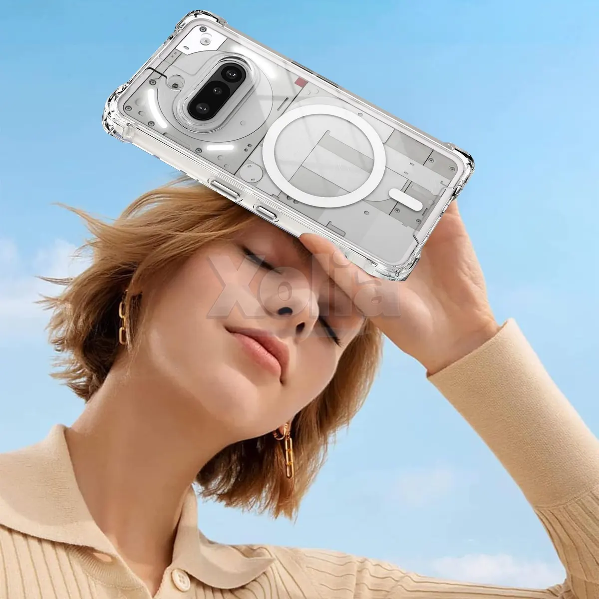 Xolia Back Cover for Nothing Phone (3a) (Transparent, Shock Proof, Polycarbonate, Silicon, Pack of: 1) — image 5 of 5