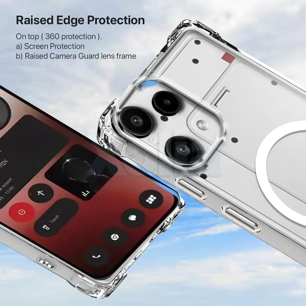 Xolia Back Cover for Nothing Phone (3a) Lite (Transparent, Shock Proof, Polycarbonate, Silicon, Pack of: 1) — image 2 of 5