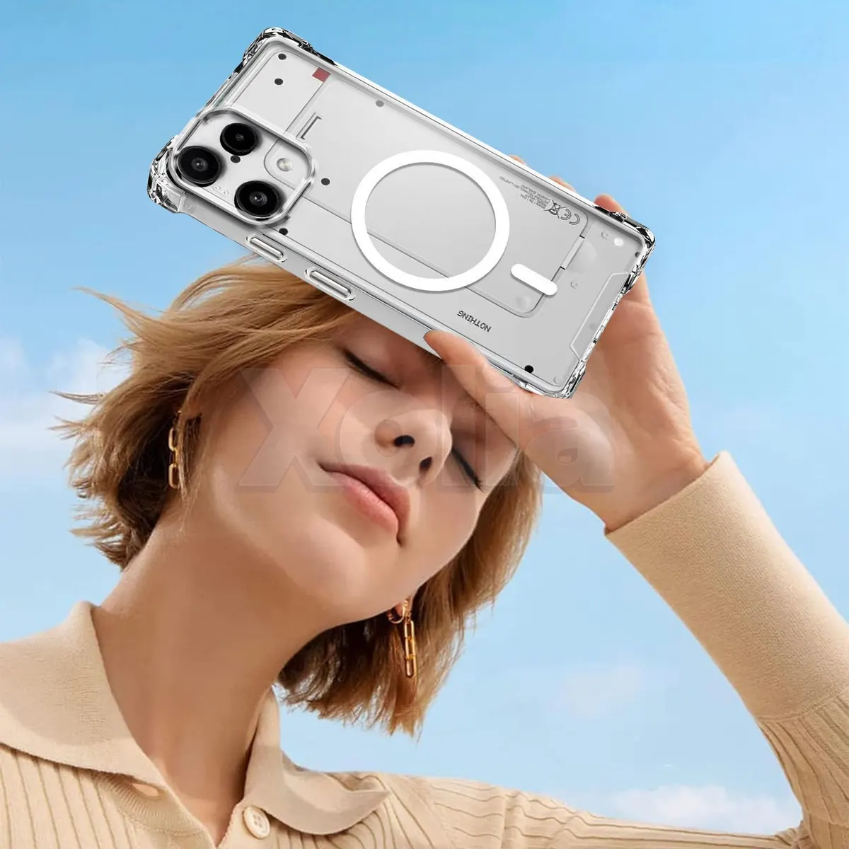 Xolia Back Cover for Nothing Phone (3a) Lite (Transparent, Shock Proof, Polycarbonate, Silicon, Pack of: 1) — image 5 of 5