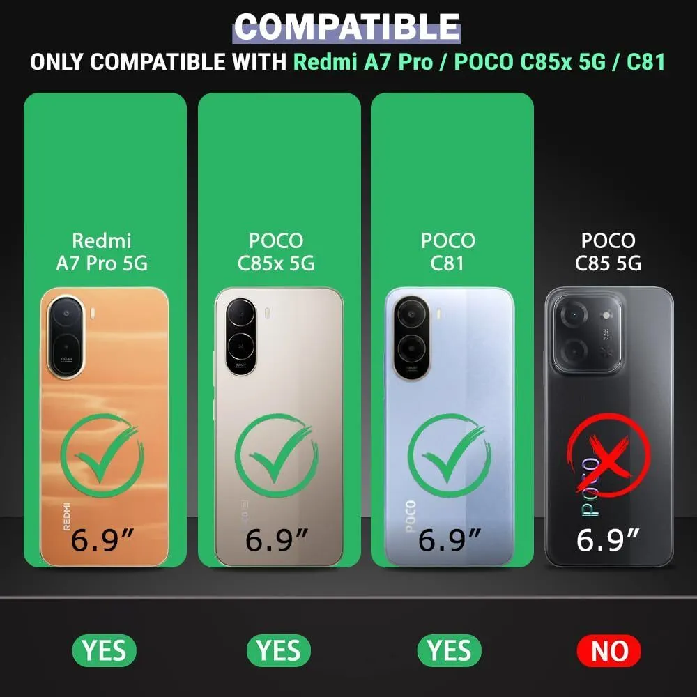 Xolia Back Cover for Poco C81 5G (Transparent, Shock Proof, Polycarbonate, Silicon, Pack of: 1) — image 2 of 5