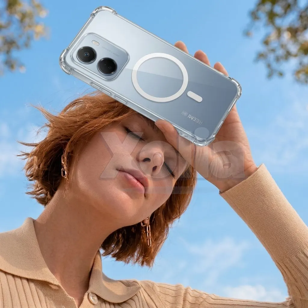 Xolia Back Cover for Redmi 15A 5G (Transparent, Shock Proof, Polycarbonate, Silicon, Pack of: 1) — image 4 of 4