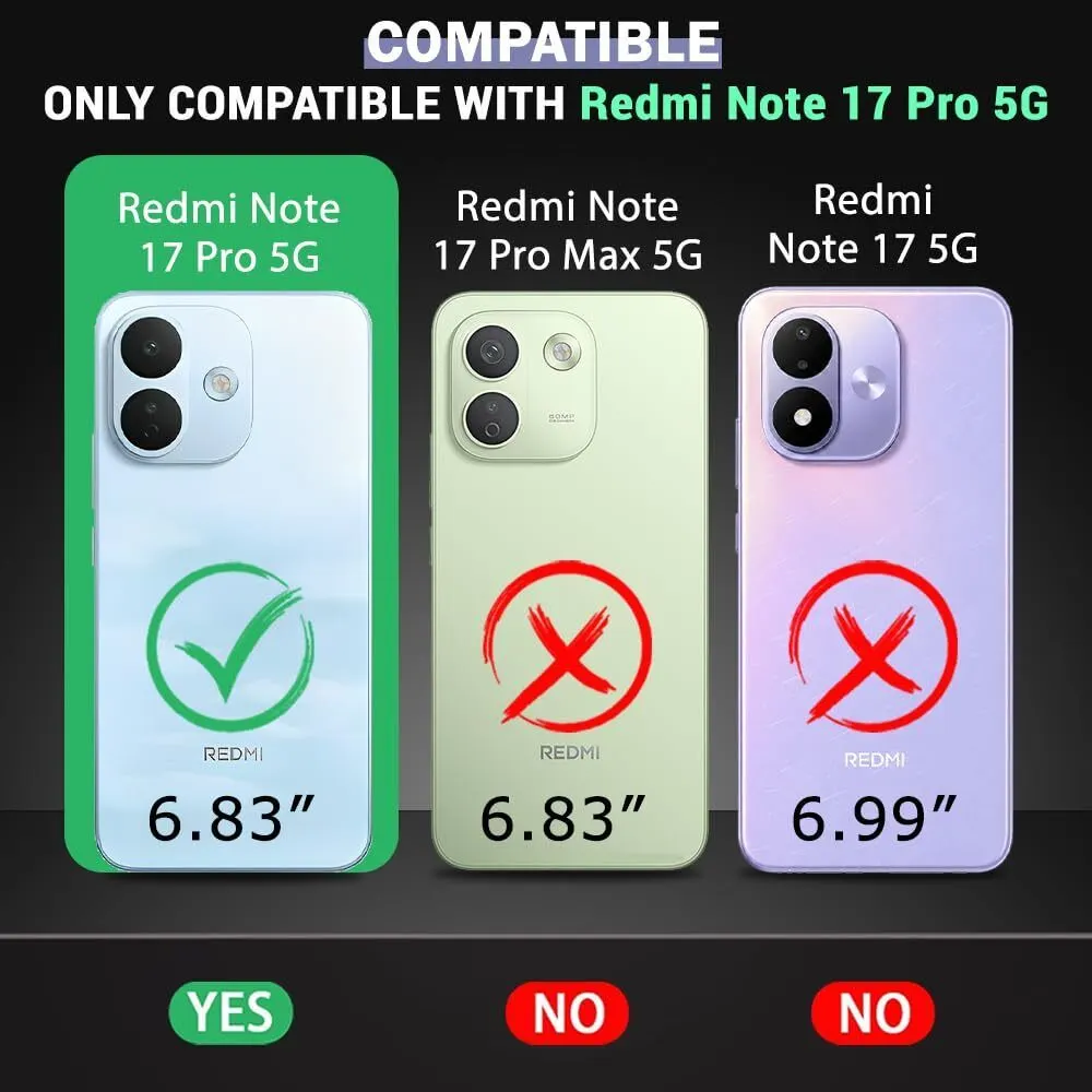 Xolia Back Cover for Redmi Note 17 Pro 5G (Transparent, Shock Proof, Polycarbonate, Silicon, Pack of: 1) — image 2 of 5