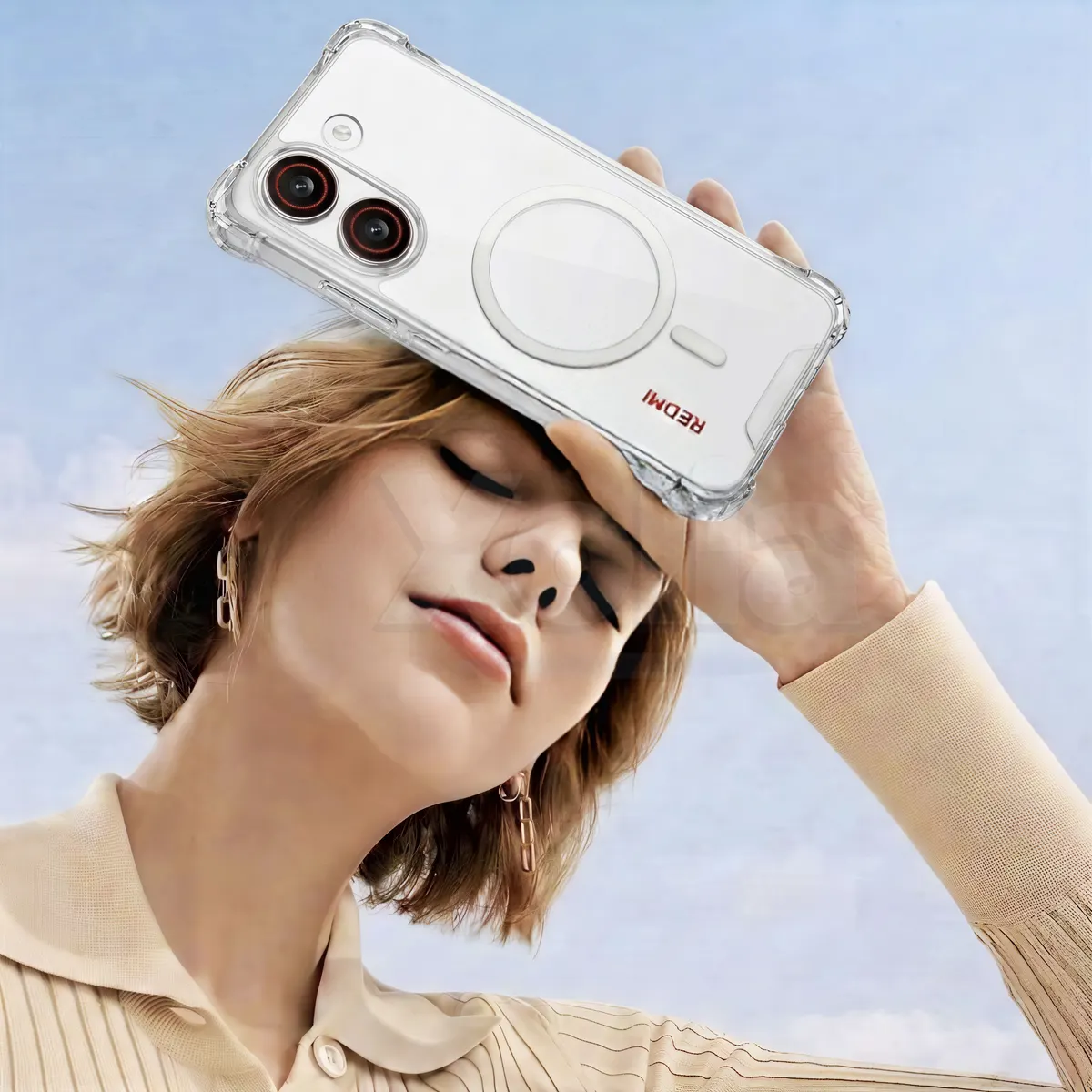 Xolia Back Cover for Redmi Turbo 5 5G (Transparent, Shock Proof, Polycarbonate, Silicon, Pack of: 1) — image 5 of 5