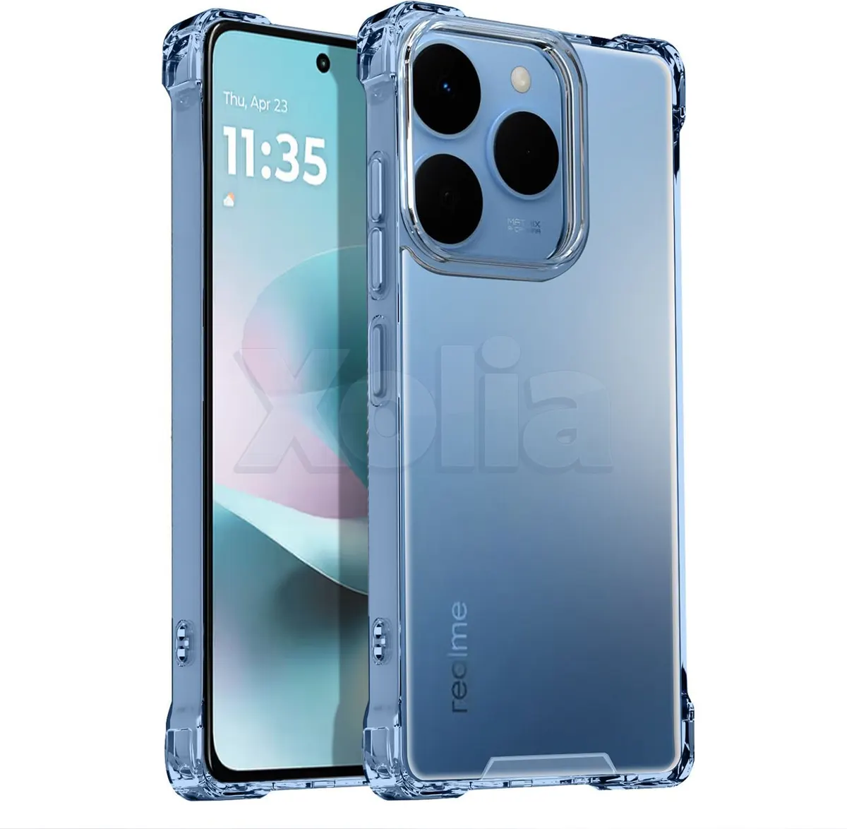 Xolia Back Cover for Realme 15T (Transparent, Shock Proof, Polycarbonate, Silicon, Pack of: 1)