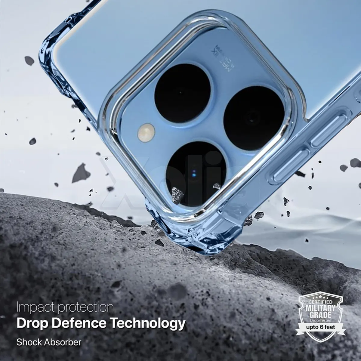 Xolia Back Cover for Realme 15T (Transparent, Shock Proof, Polycarbonate, Silicon, Pack of: 1) — image 4 of 5