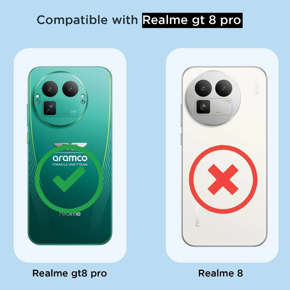 Xolia Back Cover for Realme GT 8 Pro 5G (Transparent, Shock Proof, Polycarbonate, Silicon, Pack of: 1) — image 2 of 5