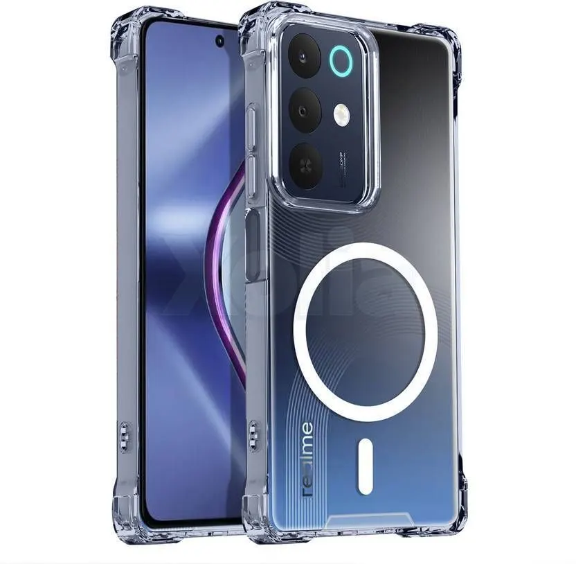Xolia Back Cover for Realme Narzo 90x 5G (Transparent, Shock Proof, Polycarbonate, Silicon, Pack of: 1)