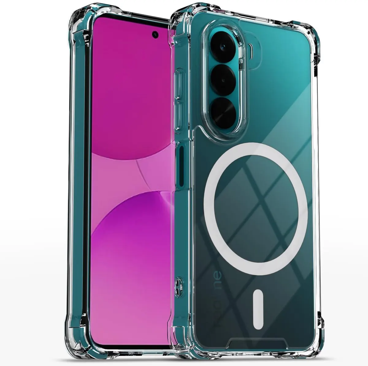 Xolia Back Cover for Realme P4x 5G (Transparent, Shock Proof, Polycarbonate, Silicon, Pack of: 1)