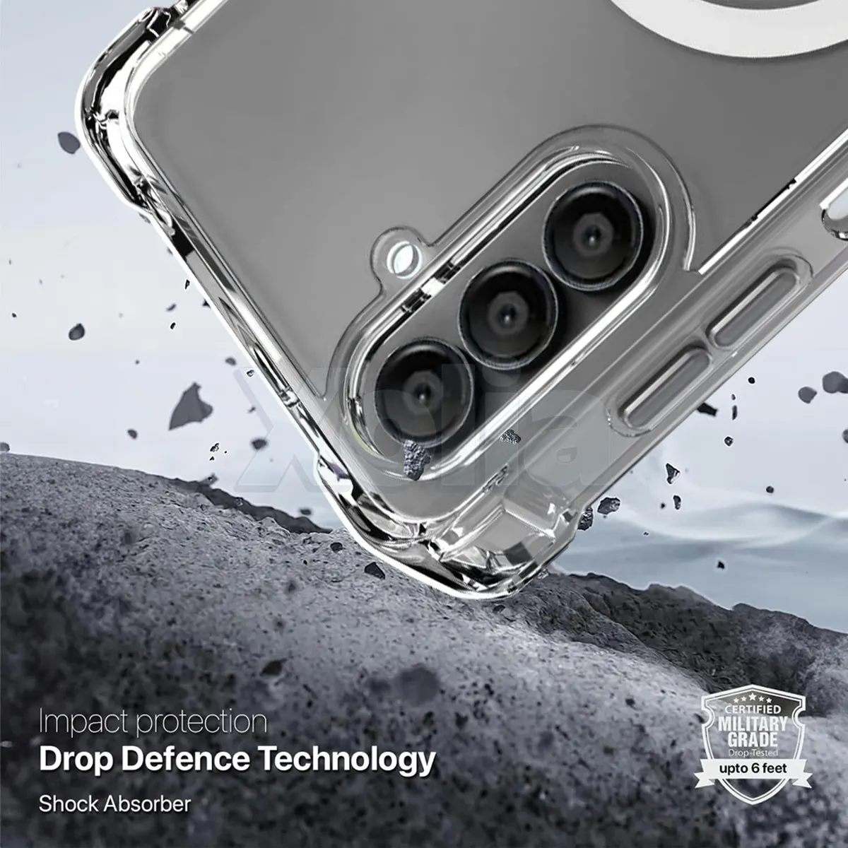 Xolia Back Cover for SAMSUNG GALAXY A15 5G (Transparent, Shock Proof, Polycarbonate, Silicon, Pack of: 1) — image 4 of 5