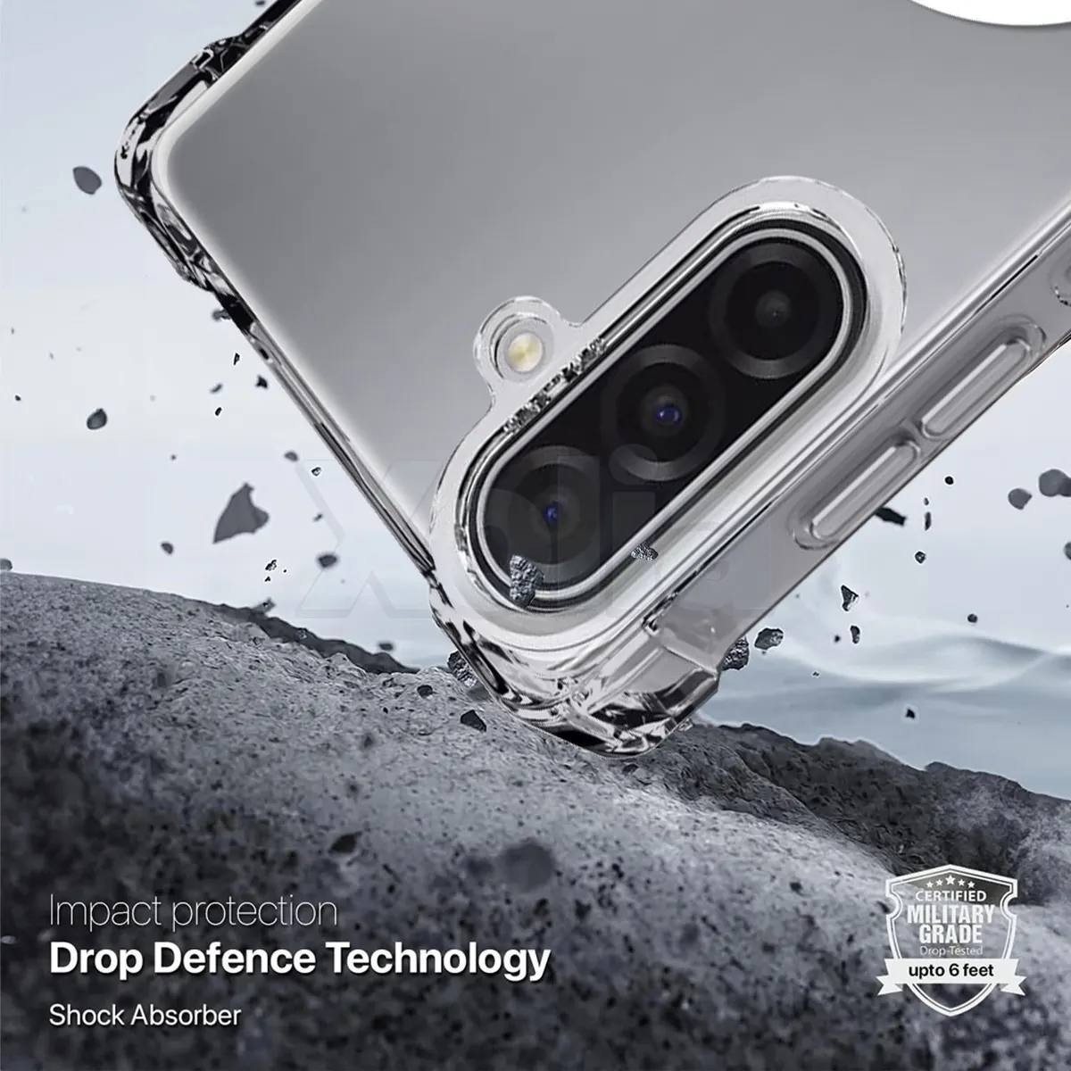 Xolia Back Cover for Samsung Galaxy A17 5G (Transparent, Shock Proof, Polycarbonate, Silicon, Pack of: 1) — image 4 of 5
