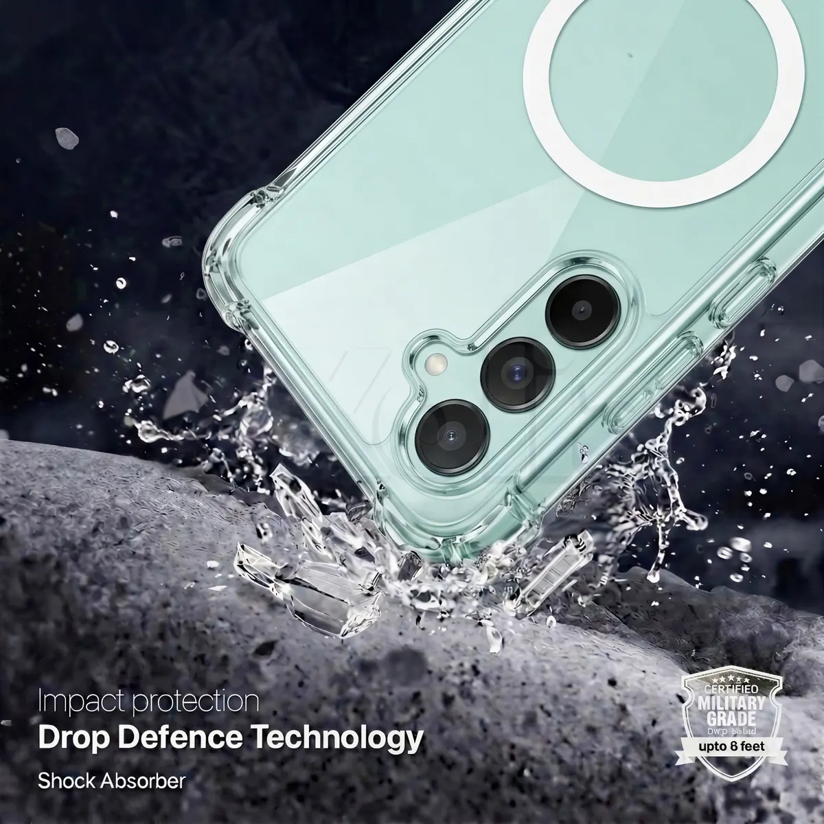 Xolia Back Cover for Samsung Galaxy A27 5G (Transparent, Shock Proof, Polycarbonate, Silicon, Pack of: 1) — image 3 of 5