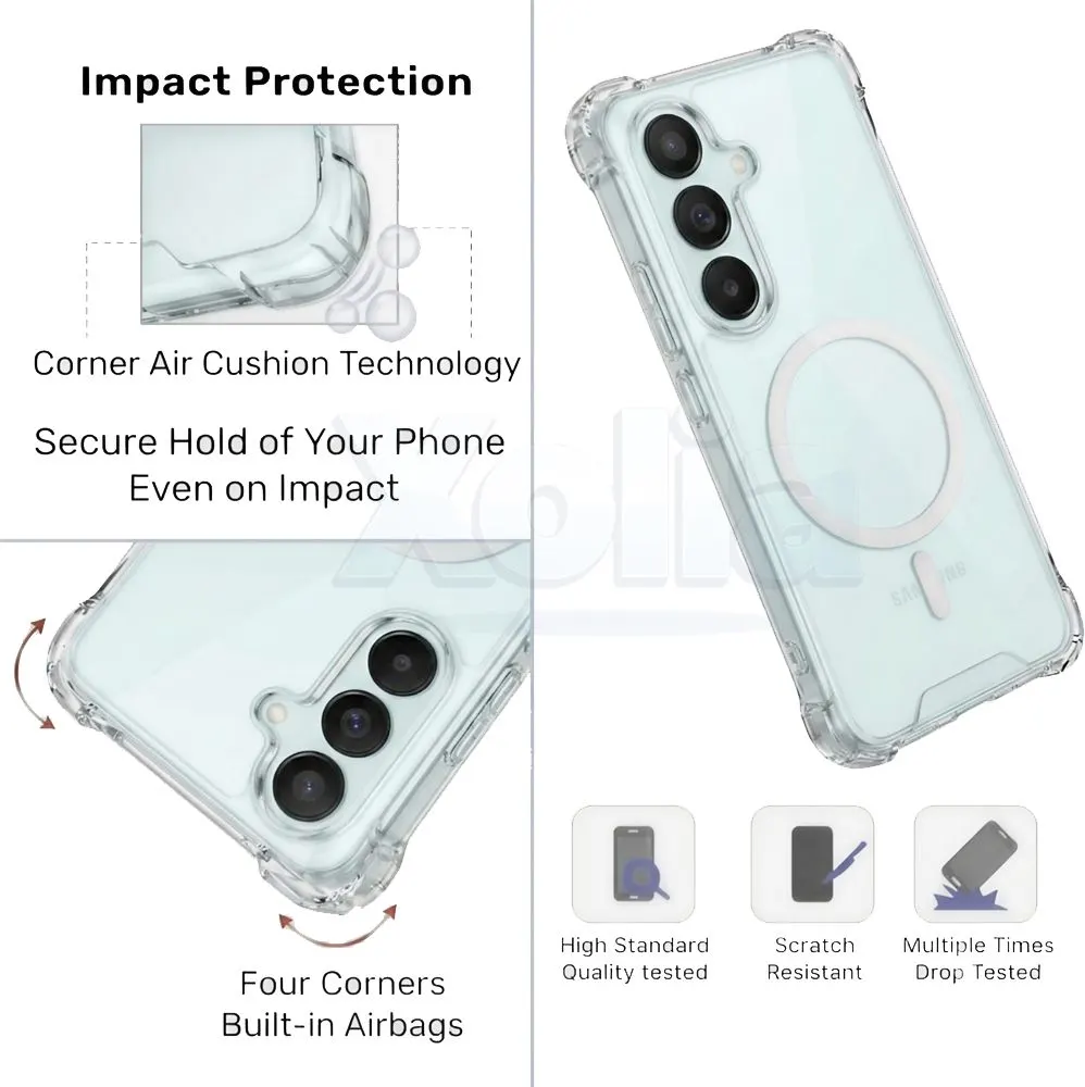Xolia Back Cover for Samsung Galaxy A27 5G (Transparent, Shock Proof, Polycarbonate, Silicon, Pack of: 1) — image 4 of 5