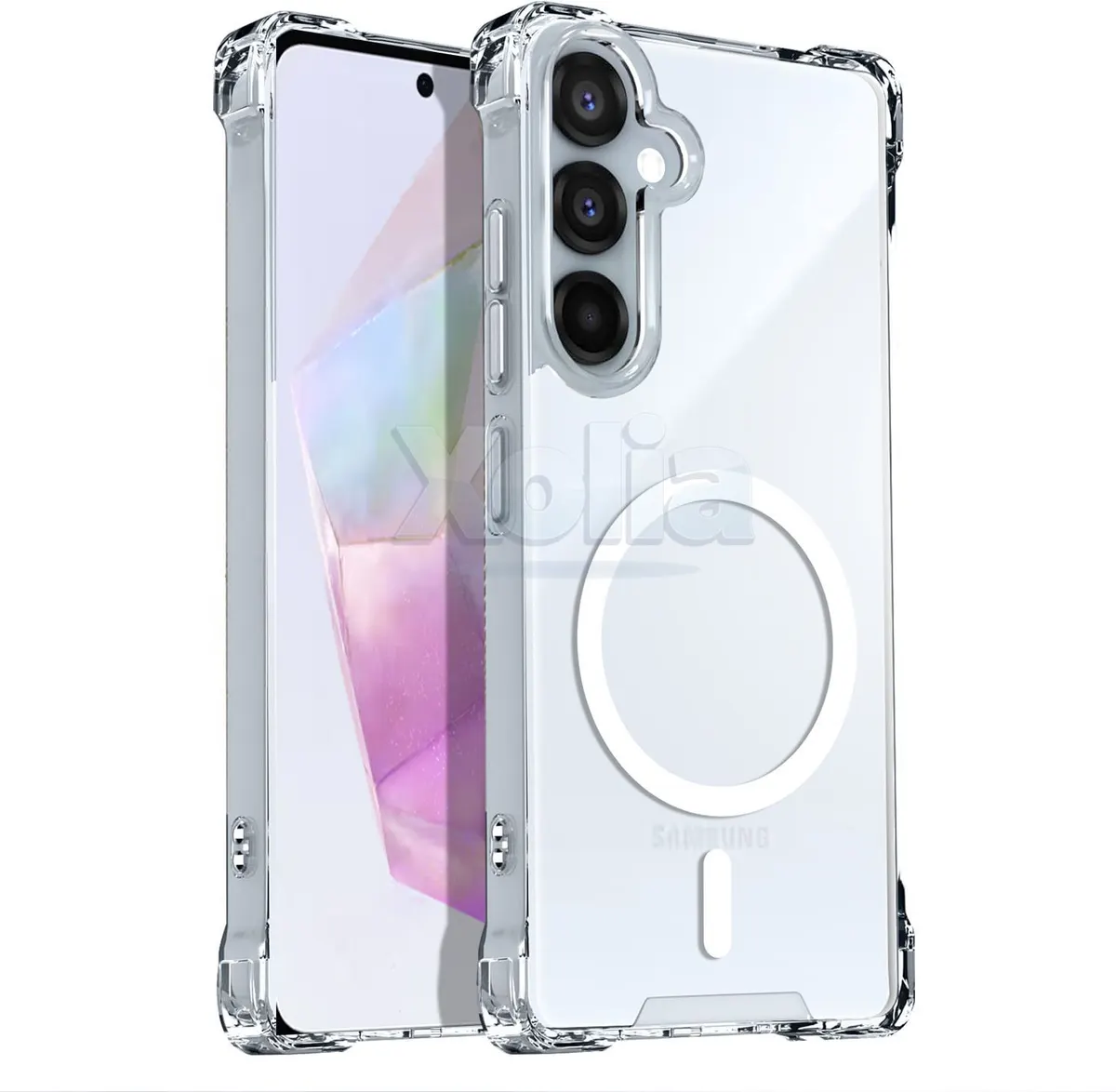 Xolia Back Cover for SAMSUNG Galaxy A35 5G (Transparent, Shock Proof, Polycarbonate, Silicon, Pack of: 1)