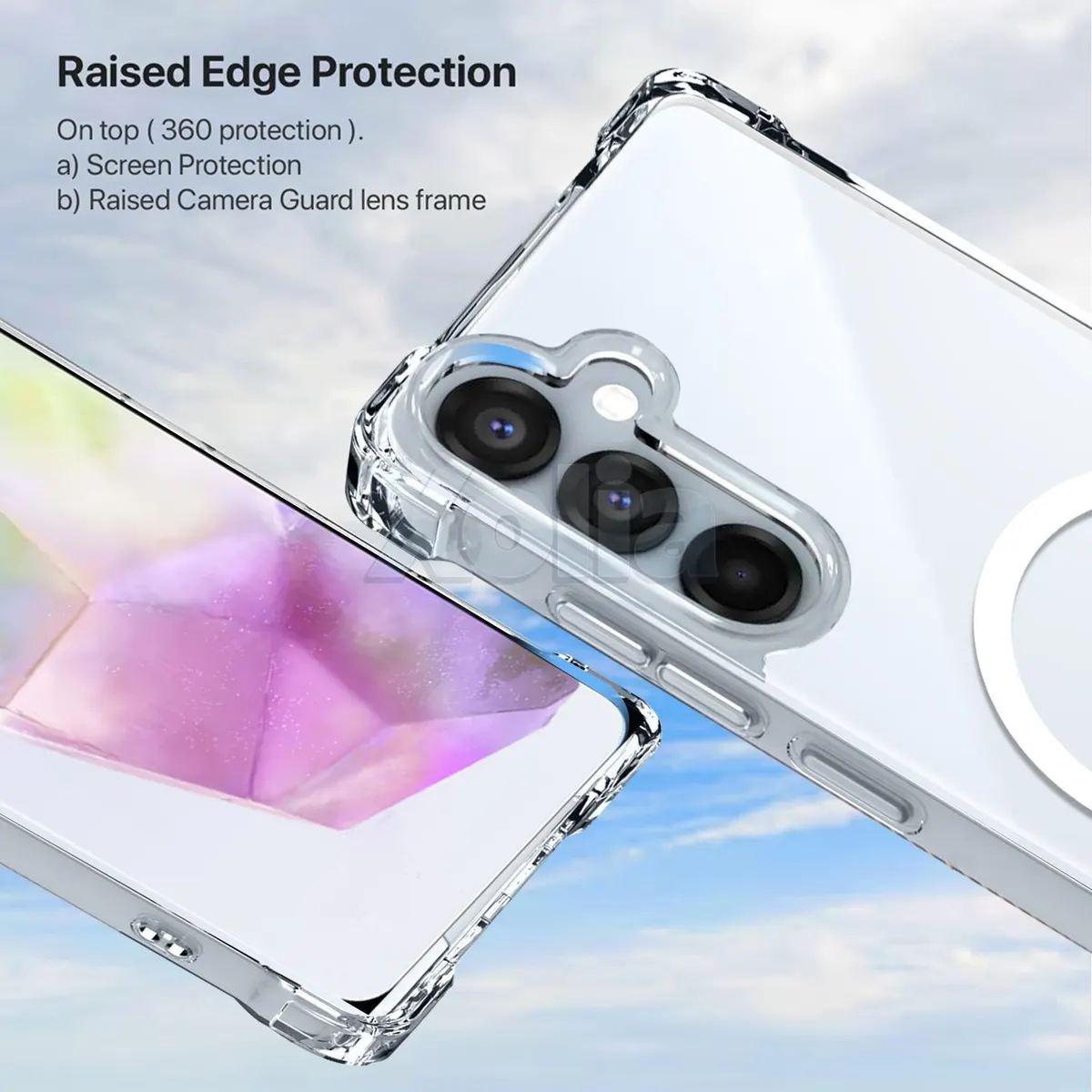 Xolia Back Cover for SAMSUNG Galaxy A35 5G (Transparent, Shock Proof, Polycarbonate, Silicon, Pack of: 1) — image 2 of 5