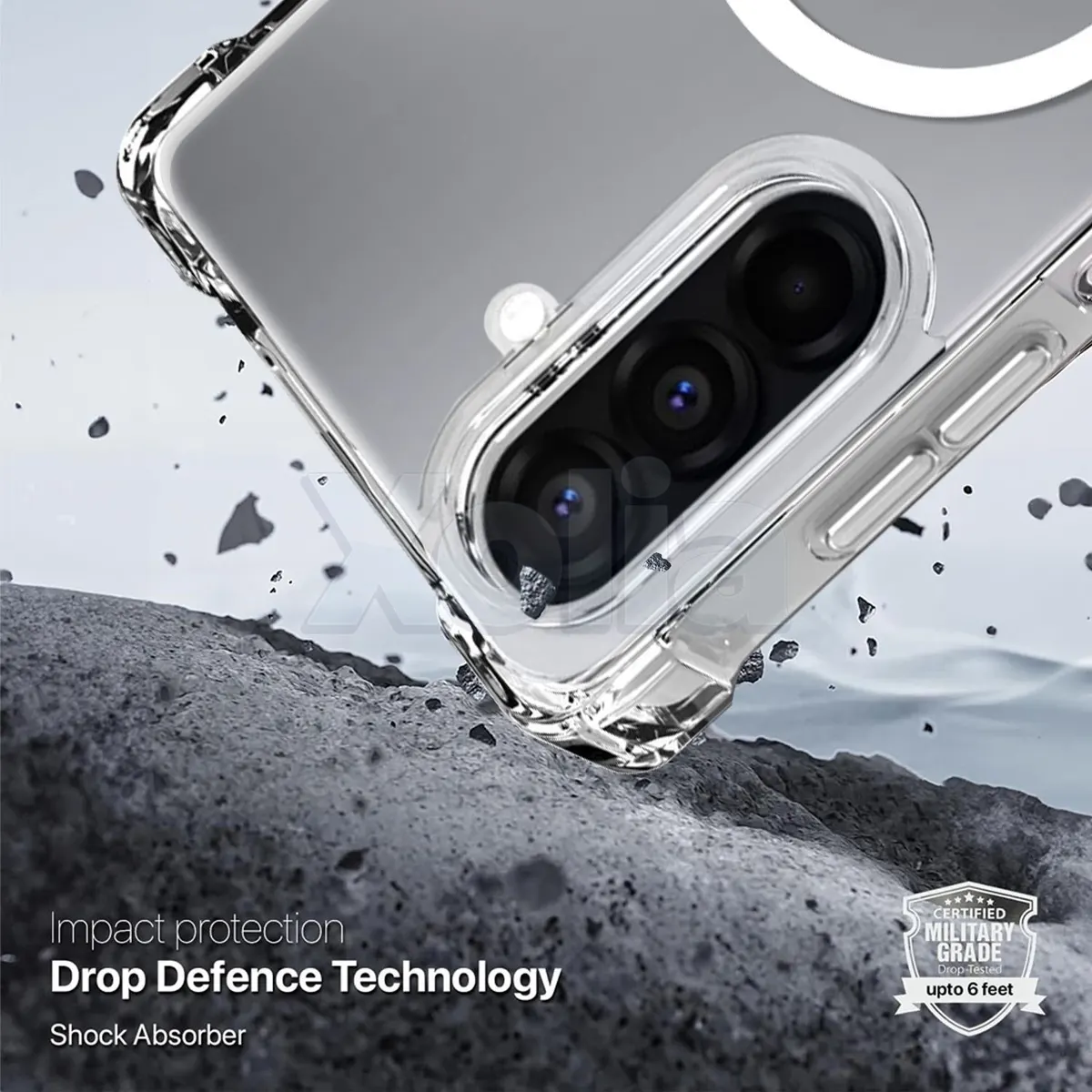 Xolia Back Cover for Samsung Galaxy A56 5G (Transparent, Shock Proof, Polycarbonate, Silicon, Pack of: 1) — image 4 of 5