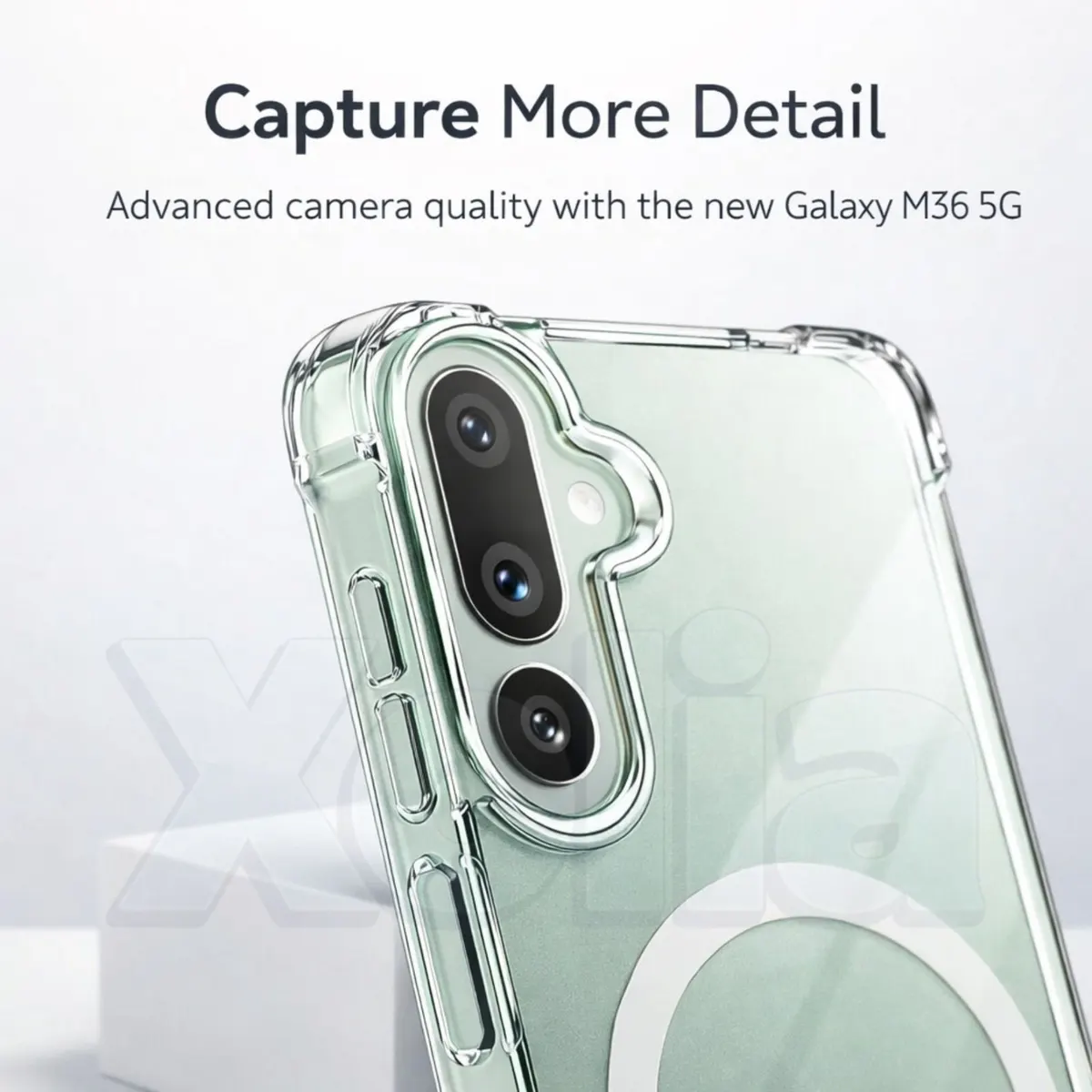 Xolia Back Cover for Samsung Galaxy F36 5G (Transparent, Shock Proof, Polycarbonate, Silicon, Pack of: 1) — image 3 of 5