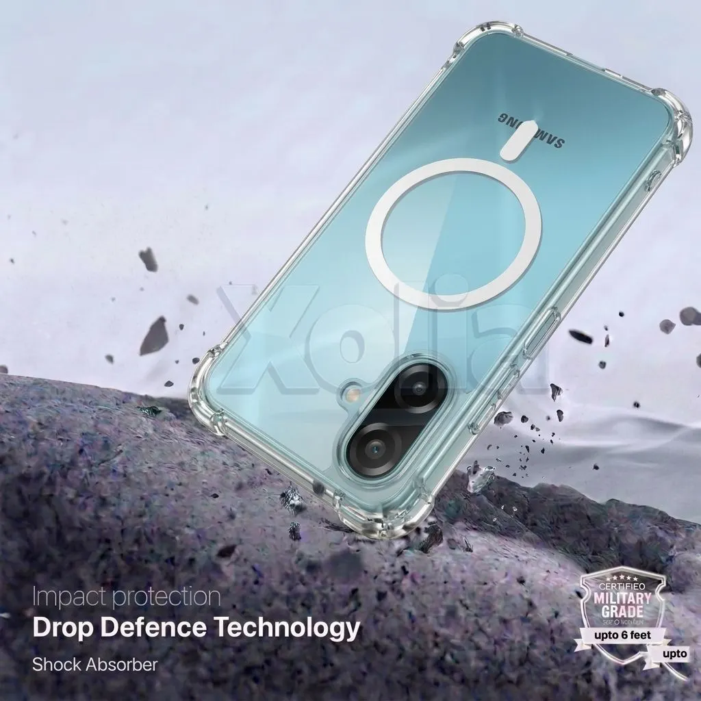 Xolia Back Cover for Samsung Galaxy M17e 5G (Transparent, Shock Proof, Polycarbonate, Silicon, Pack of: 1) — image 2 of 4