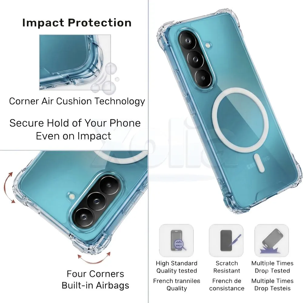 Xolia Back Cover for Samsung Galaxy M47 5G (Transparent, Shock Proof, Polycarbonate, Silicon, Pack of: 1) — image 4 of 5