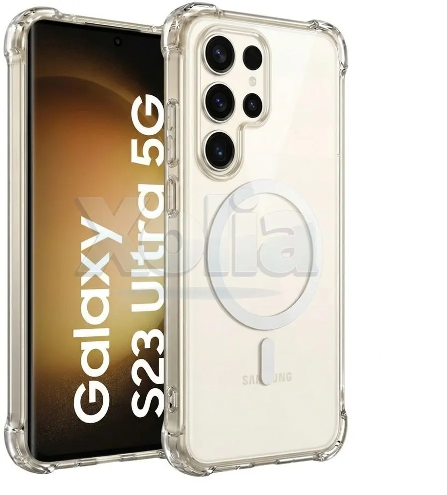Xolia Back Cover for Samsung Galaxy S23 Ultra 5G (Transparent, Shock Proof, Polycarbonate, Silicon, Pack of: 1)