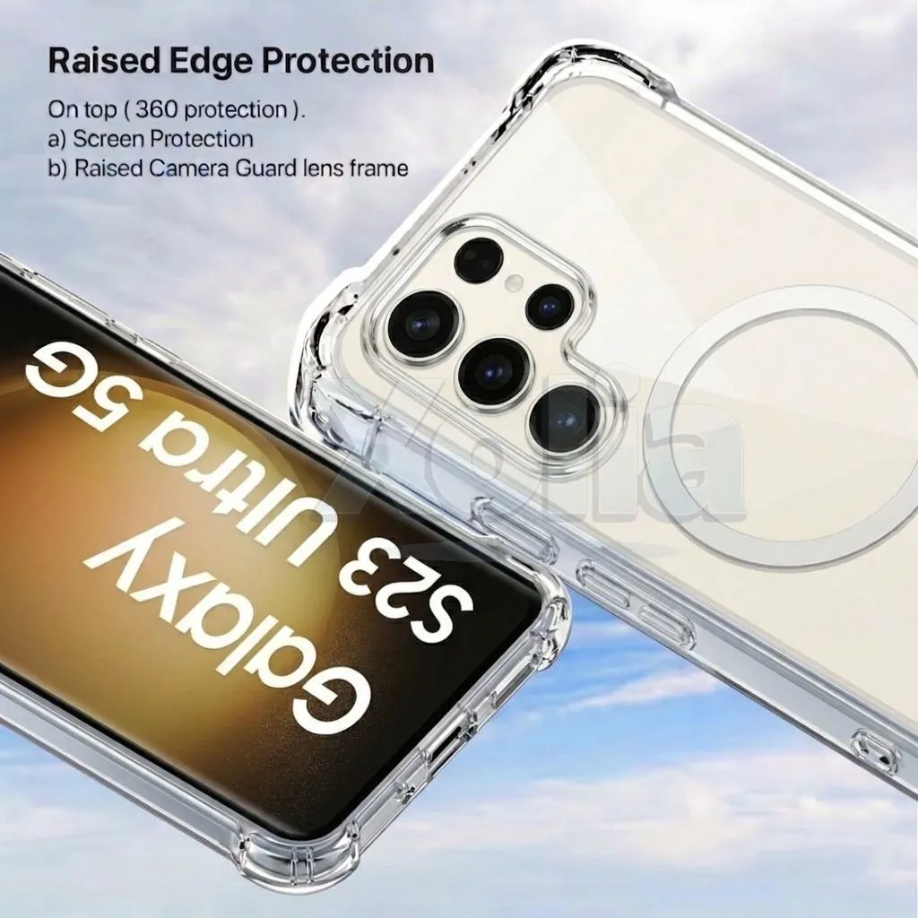 Xolia Back Cover for Samsung Galaxy S23 Ultra 5G (Transparent, Shock Proof, Polycarbonate, Silicon, Pack of: 1) — image 3 of 5