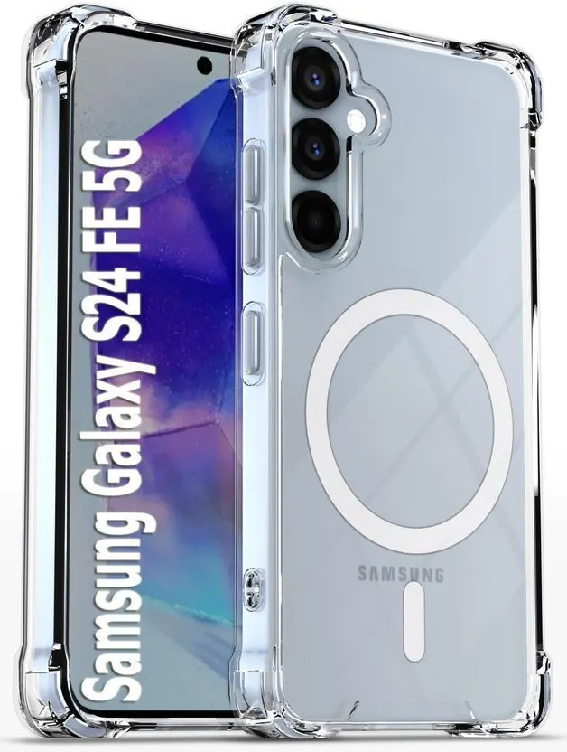 Xolia Back Cover for SAMSUNG Galaxy S24 FE 5G (Transparent, Shock Proof, Polycarbonate, Silicon, Pack of: 1)