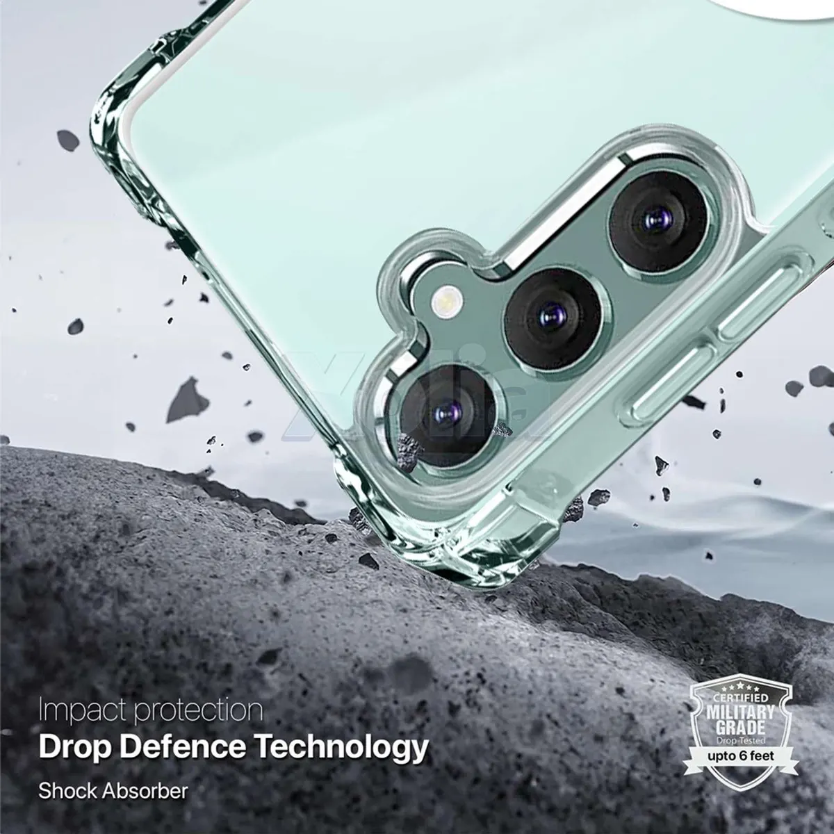 Xolia Back Cover for SAMSUNG Galaxy S24 FE 5G (Transparent, Shock Proof, Polycarbonate, Silicon, Pack of: 1) — image 3 of 5