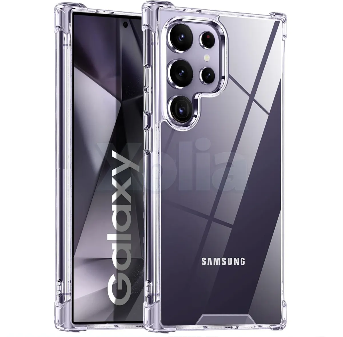 Xolia Back Cover for Samsung Galaxy S24 Ultra 5G (Transparent, Shock Proof, Polycarbonate, Silicon, Pack of: 1)