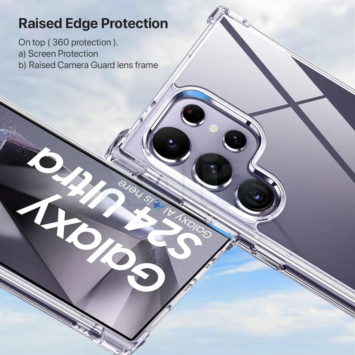 Xolia Back Cover for Samsung Galaxy S24 Ultra 5G (Transparent, Shock Proof, Polycarbonate, Silicon, Pack of: 1) — image 2 of 5