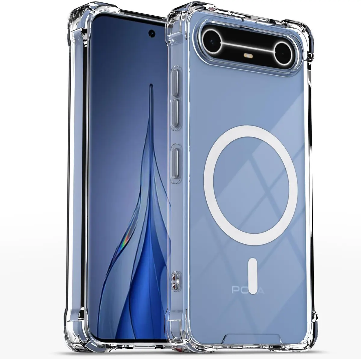 Xolia Back Cover for Tecno Pova Slim 5G (Transparent, Shock Proof, Polycarbonate, Silicon, Pack of: 1)