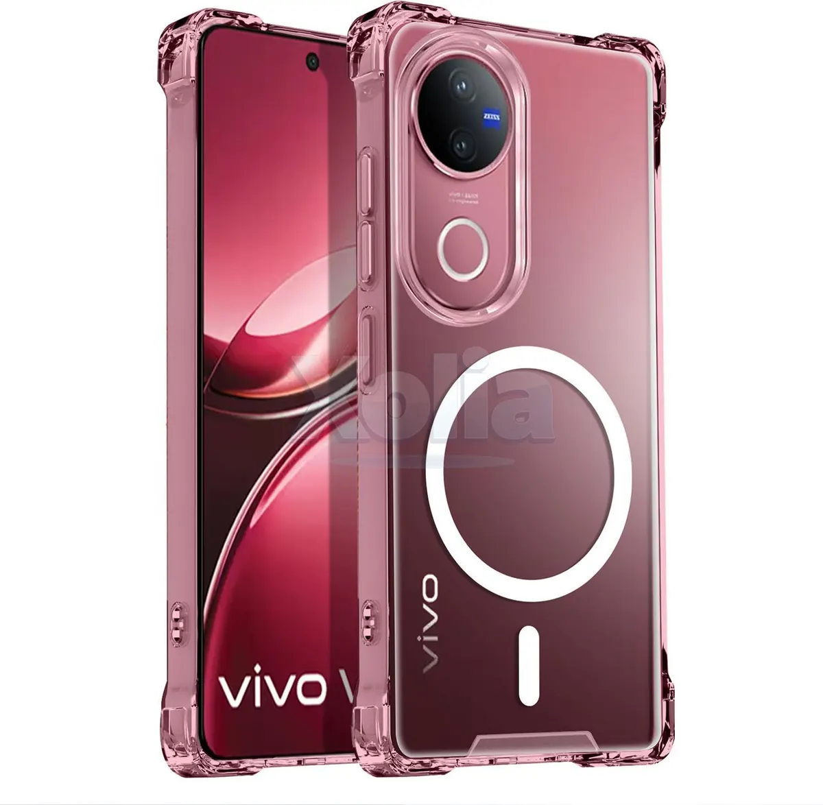 Xolia Back Cover for Vivo T4R 5G (Transparent, Shock Proof, Polycarbonate, Silicon, Pack of: 1)