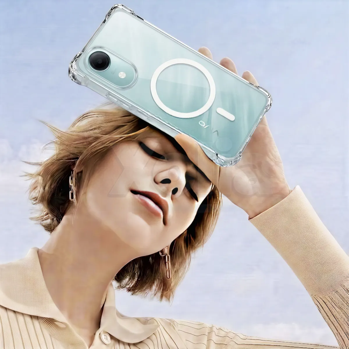 Xolia Back Cover for vivo T5e (Transparent, Shock Proof, Polycarbonate, Silicon, Pack of: 1) — image 3 of 3