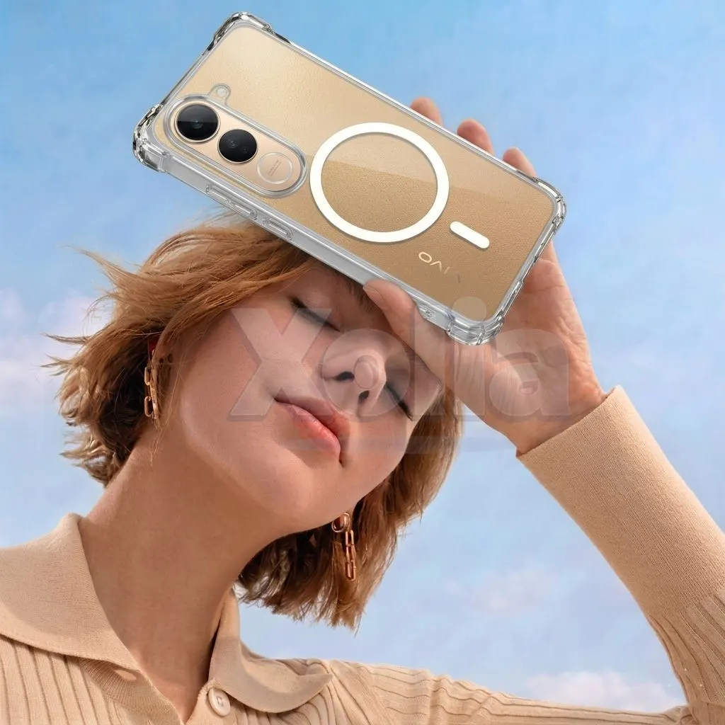 Xolia Back Cover for Vivo V50 Lite 5G (Transparent, Shock Proof, Polycarbonate, Silicon, Pack of: 1) — image 4 of 4
