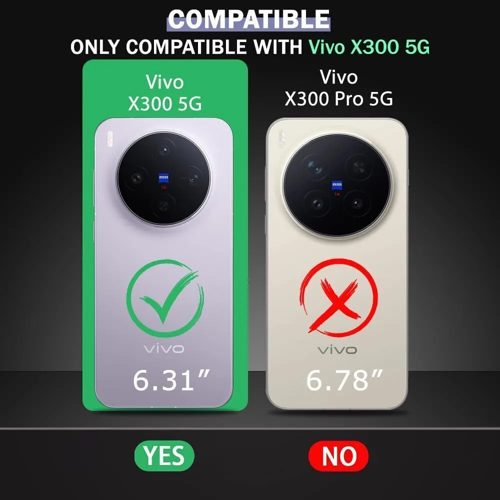 Xolia Back Cover for Vivo X300 5G (Transparent, Shock Proof, Polycarbonate, Silicon, Pack of: 1) — image 2 of 5