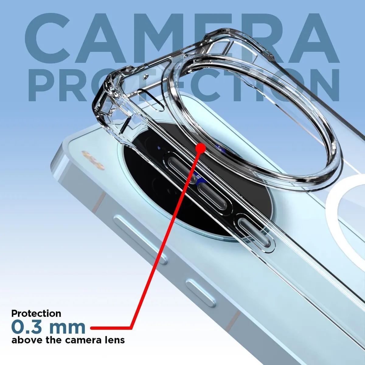 Xolia Back Cover for Vivo X300 5G (Transparent, Shock Proof, Polycarbonate, Silicon, Pack of: 1) — image 4 of 5