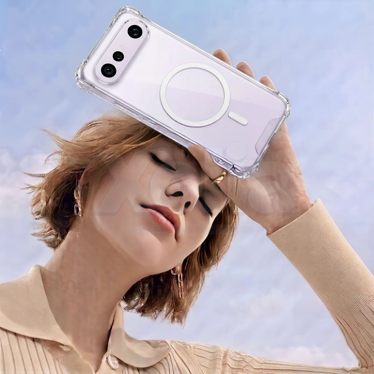 Xolia Back Cover for Vivo X300 Fe 5G (Transparent, Shock Proof, Polycarbonate, Silicon, Pack of: 1) — image 4 of 4