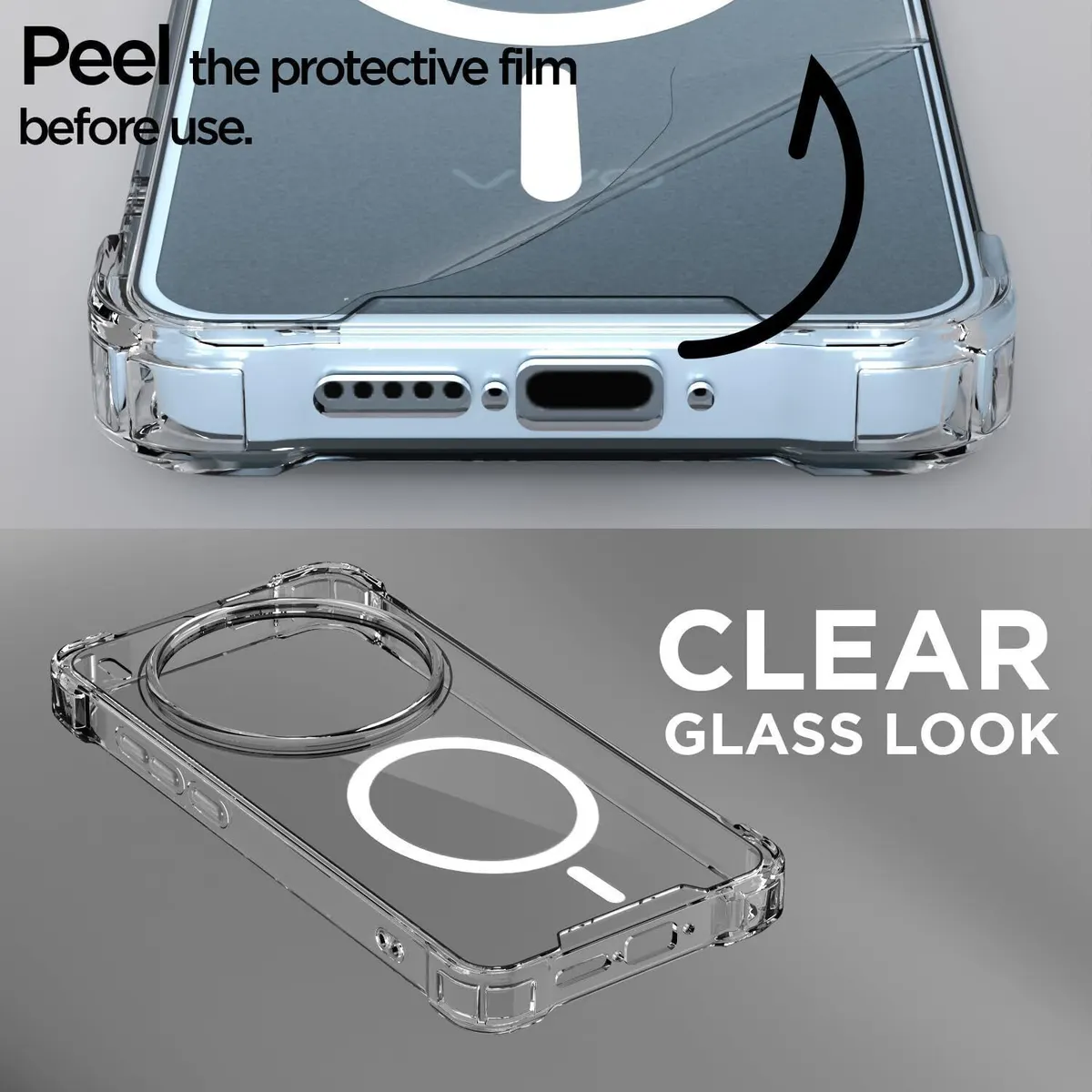 Xolia Back Cover for Vivo X300 Pro 5G (Transparent, Shock Proof, Polycarbonate, Silicon, Pack of: 1) — image 5 of 5