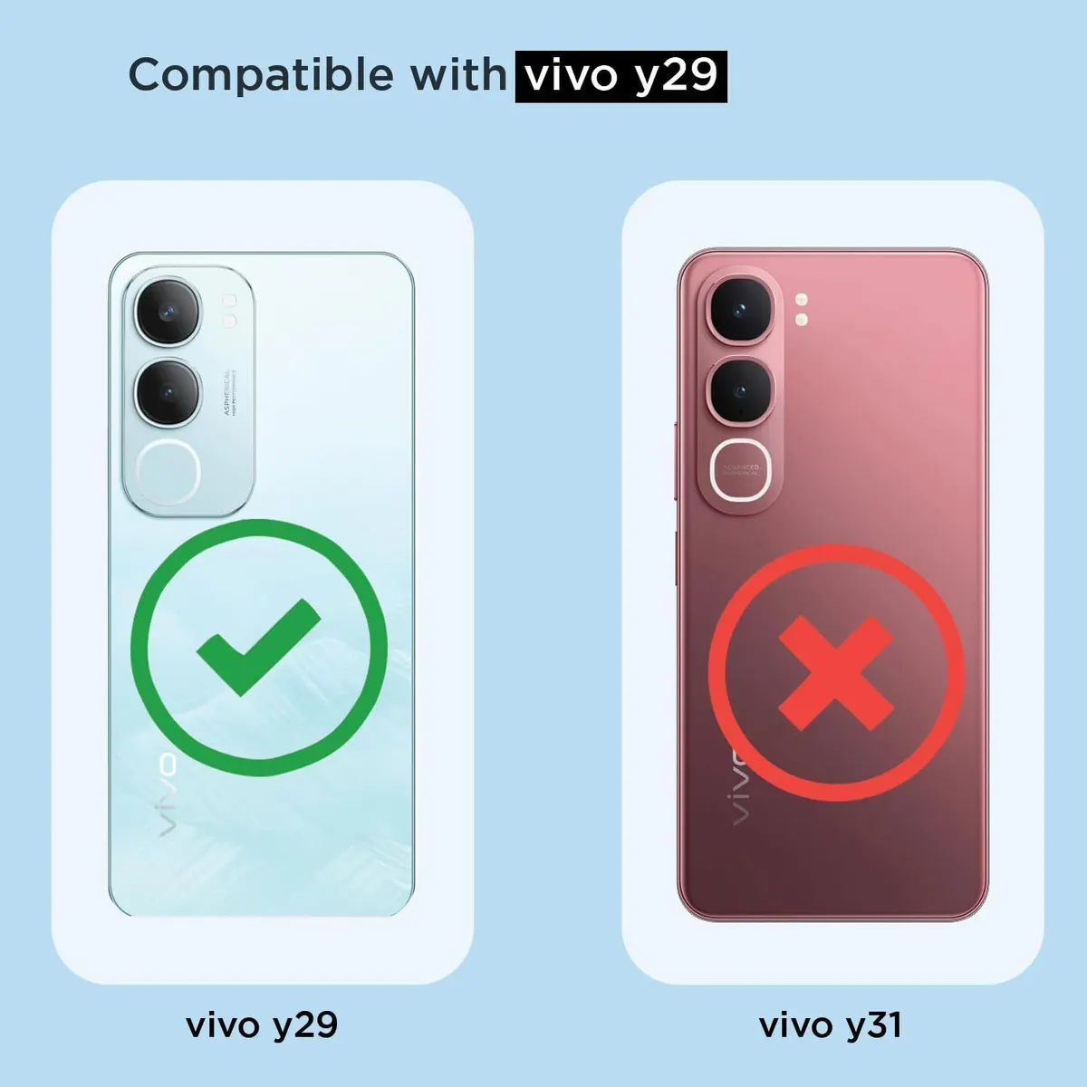 Xolia Back Cover for vivo Y29 5G (Transparent, Shock Proof, Polycarbonate, Silicon, Pack of: 1) — image 2 of 5