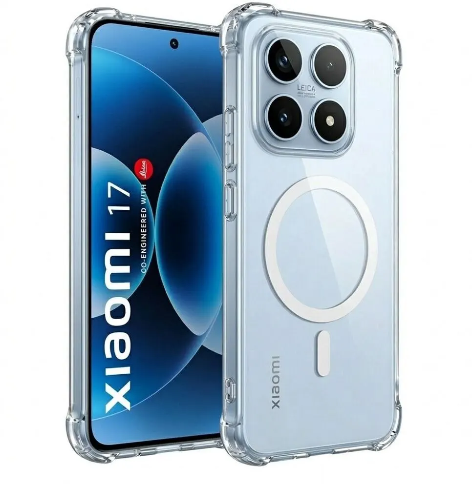 Xolia Back Cover for Xiaomi 17 5G (Transparent, Shock Proof, Polycarbonate, Silicon, Pack of: 1)