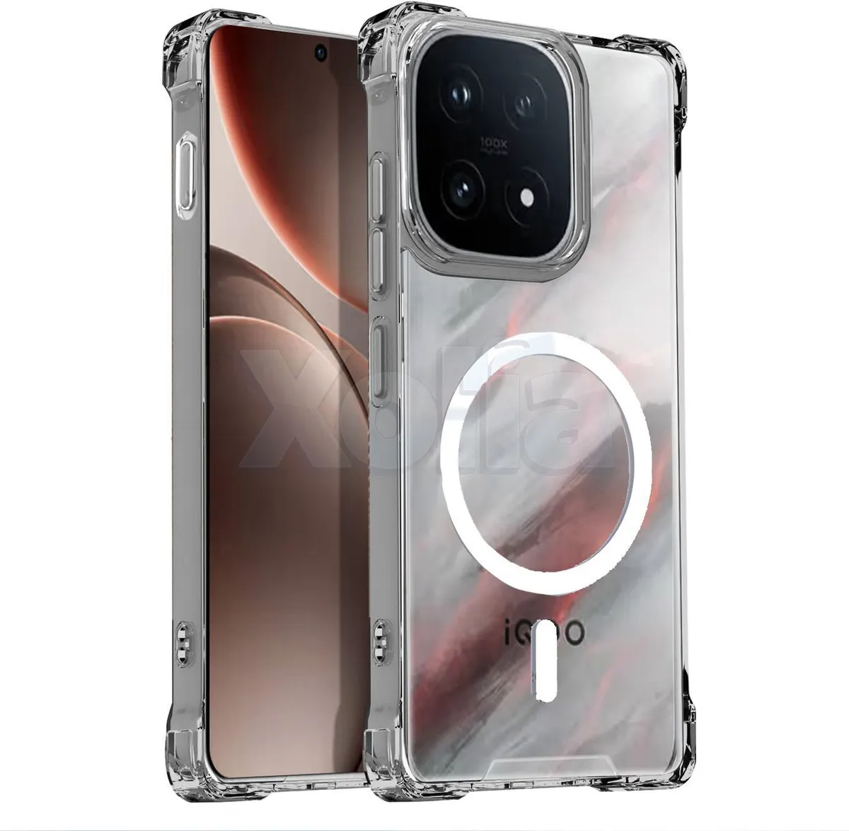 Xolia Back Cover for iQOO 15 5G (Transparent, Shock Proof, Polycarbonate, Silicon, Pack of: 1)